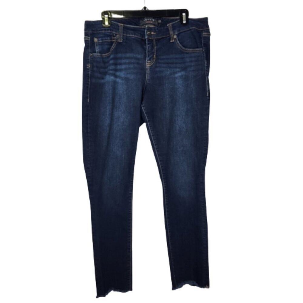 Torrid Premium Boyfriend skinny jeans raw hem size 12